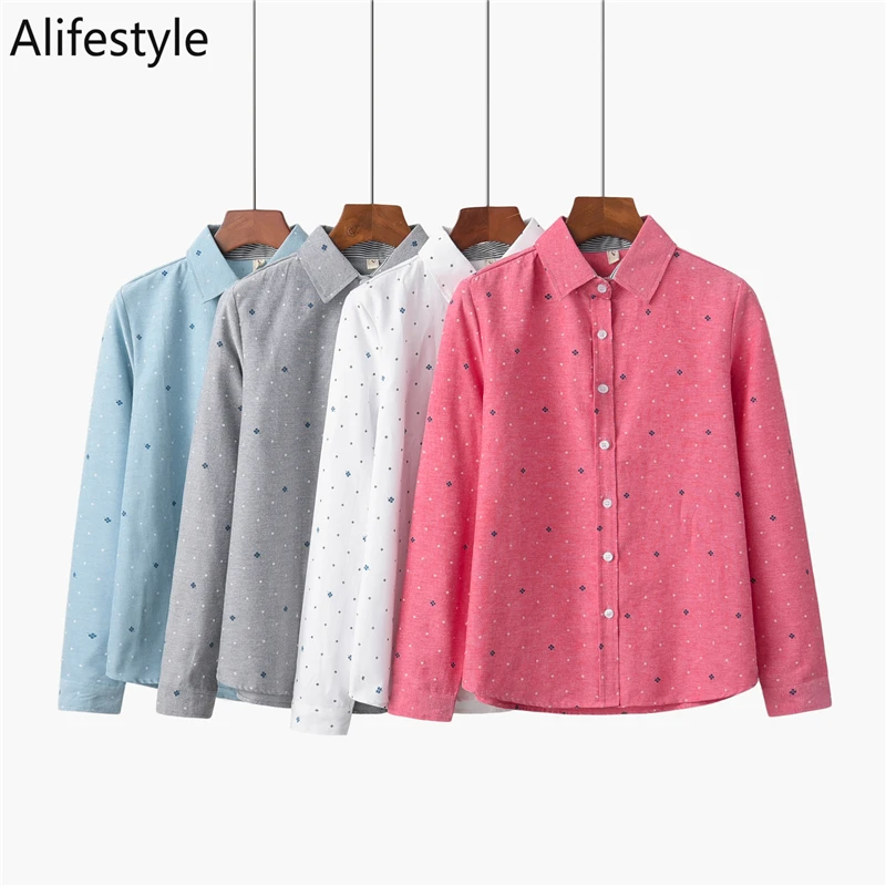 Women Blouses 2020 New Printed Four-Leaf Clover Female Casual Ladies Tops Long Sleeve Spring/Fall Shirts Cotton Clothes
Women Blouses 2020 New Printed Four-Leaf Clover Female Casual Ladies Tops Long Sleeve Spring/Fall Shirts Cotton Clothes