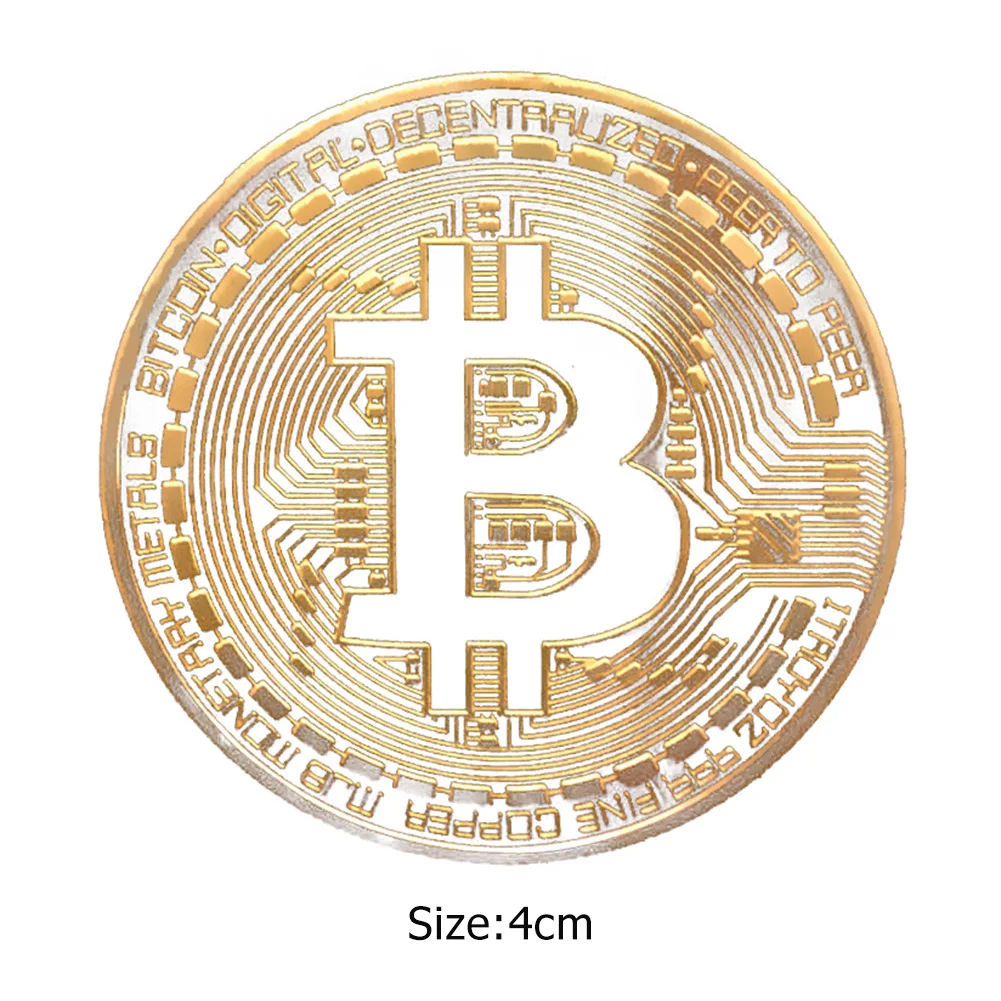 Gold Plated Bitcoin Coin Art Souvenir Great Gift Collectible Physical Metal Coin Crypto Commemorative Coin Exquisite Gifts 
Gold Plated Bitcoin Coin Art Souvenir Great Gift Collectible Physical Metal Coin Crypto Commemorative Coin Exquisite Gifts