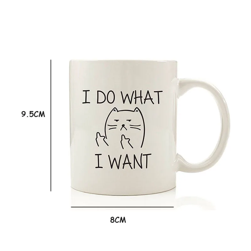 Ceramic Creative Cat Coffee Mug Funny Cat I DO WHAT I WANT Middle Finger Mugs For Coffee Tea Milk cups Microwave Novelty Gifts
Ceramic Creative Cat Coffee Mug Funny Cat I DO WHAT I WANT Middle Finger Mugs For Coffee Tea Milk cups Microwave Novelty Gifts