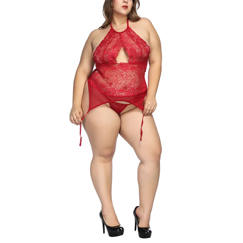 Women Sexy Lingerie Sleepwear Bodysuits Backless Bandage Hollow Lace Ladies Underwear See Through Nightwear Plus Size
Women Sexy Lingerie Sleepwear Bodysuits Backless Bandage Hollow Lace Ladies Underwear See Through Nightwear Plus Size