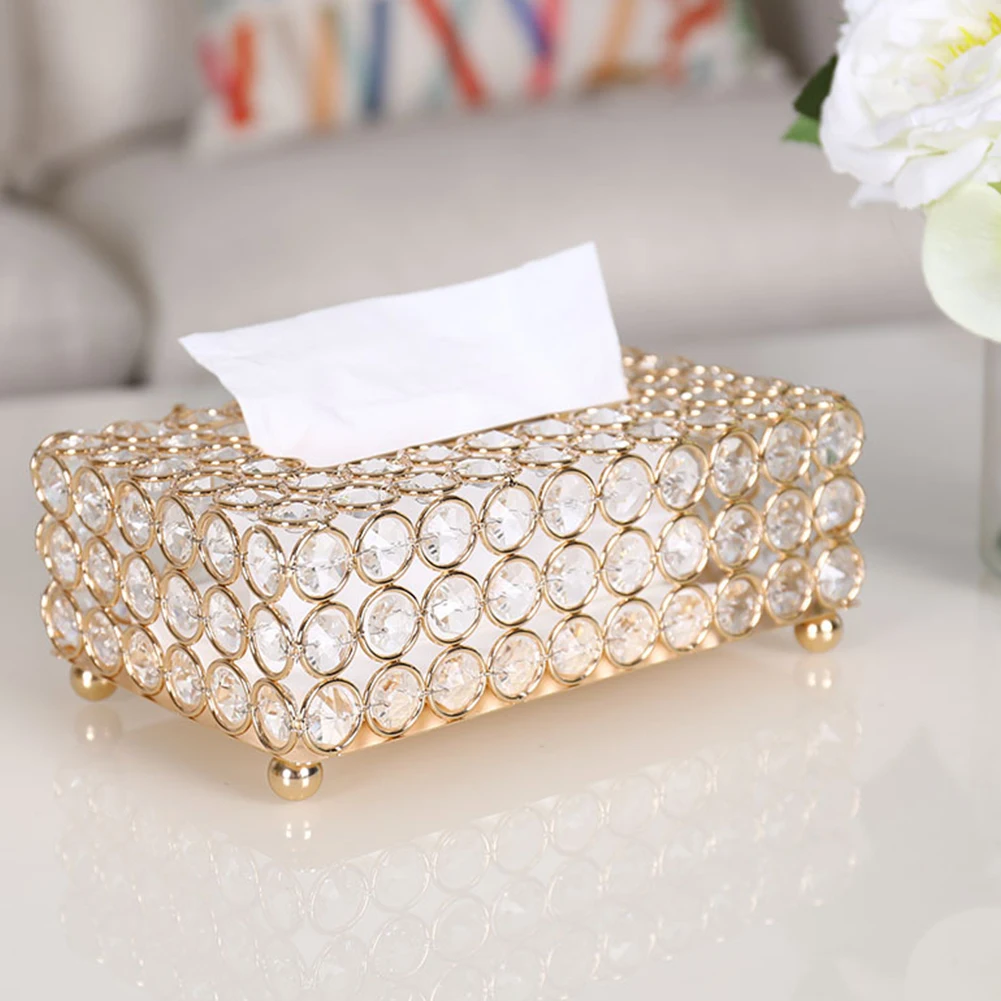 Fashion Hot Selling Crystal Facial Tissue Paper Box Napkin Dispenser Bedroom Hotel Restaurant Bar Office Decoration Ornaments
Fashion Hot Selling Crystal Facial Tissue Paper Box Napkin Dispenser Bedroom Hotel Restaurant Bar Office Decoration Ornaments