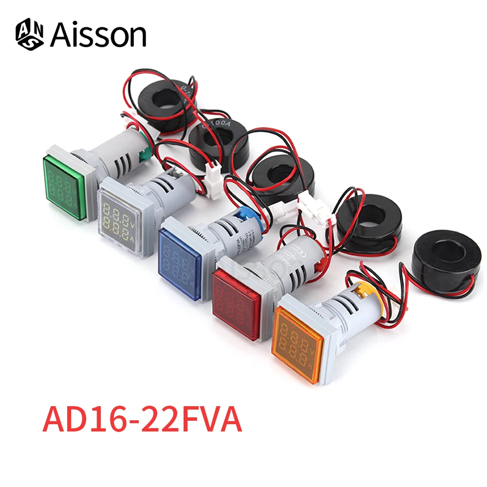 LED Digital Voltmeter Ammeter Voltage Current Indicator Light Pilot Lamp Signal Lights Meter AC 50~500V 22mm 
LED Digital Voltmeter Ammeter Voltage Current Indicator Light Pilot Lamp Signal Lights Meter AC 50~500V 22mm