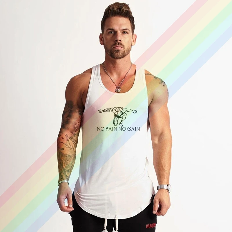 2021 no pain no gain take off Comfortable Bodybuilding Tank Tops for Men Summer Gym Clothing customized Vest Shirts
2021 no pain no gain take off Comfortable Bodybuilding Tank Tops for Men Summer Gym Clothing customized Vest Shirts