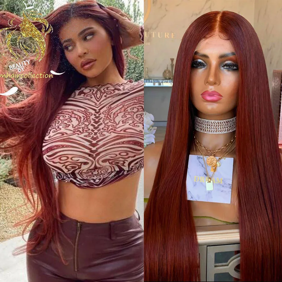 Red Brown Color 13x4 Lace Front Wigs Pre Plucked Brazilian Straight Human Hair Wig 180% Density Remy Glueless Lace Wig for Women
Red Brown Color 13x4 Lace Front Wigs Pre Plucked Brazilian Straight Human Hair Wig 180% Density Remy Glueless Lace Wig for Women