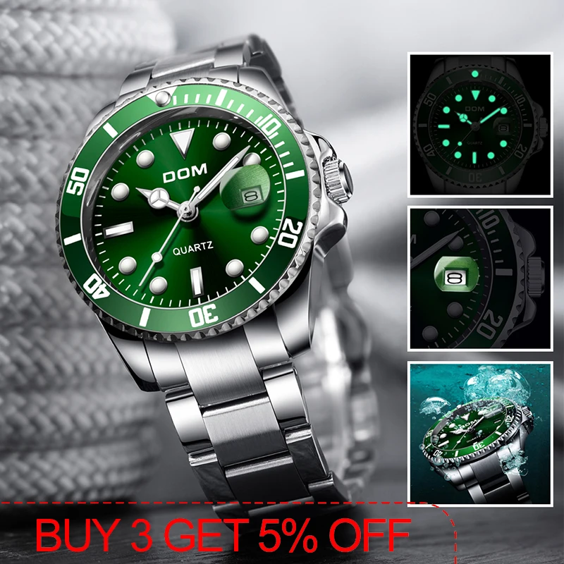2020 Top Brand DOM Luxury Men's Watch 30m Waterproof Date Clock Male Sports Watches Men Quartz Wrist Watch Relogio Masculino
2020 Top Brand DOM Luxury Men's Watch 30m Waterproof Date Clock Male Sports Watches Men Quartz Wrist Watch Relogio Masculino
