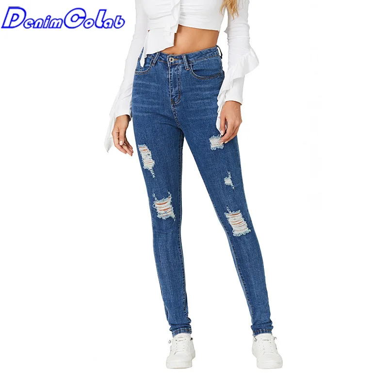 DenimColab 2021 Elastic High Waist Jeans Women Skinny With Holes Pencil Pants Ladies Stretch Slim Cowboy Ripped Jeans Trousers
DenimColab 2021 Elastic High Waist Jeans Women Skinny With Holes Pencil Pants Ladies Stretch Slim Cowboy Ripped Jeans Trousers