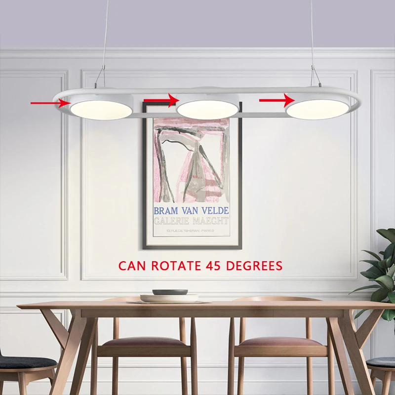 

Скандинавская современная светодиодная Люстра для ресторана и кухни, простая лампа для виллы, коридора, спальни, гостиной, освещение