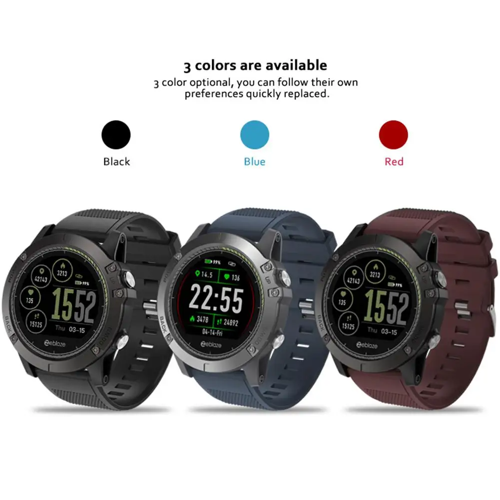 VIBE3 HR IPS Color Display Sports Smartwatch Heart Rate Monitor IP67 Waterproof Smart Watch For IOS & Android
VIBE3 HR IPS Color Display Sports Smartwatch Heart Rate Monitor IP67 Waterproof Smart Watch For IOS & Android