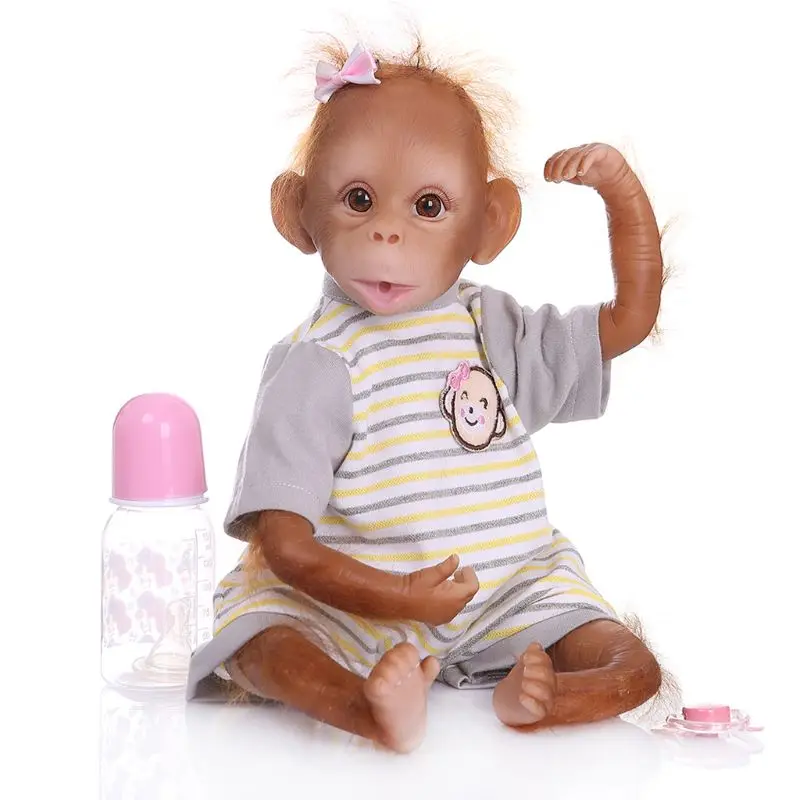 48cm Realistic Soft Silicone Vinyl Newborn Babies Monkey Lifelike Handmade Toy Children Birthday Gifts
48cm Realistic Soft Silicone Vinyl Newborn Babies Monkey Lifelike Handmade Toy Children Birthday Gifts