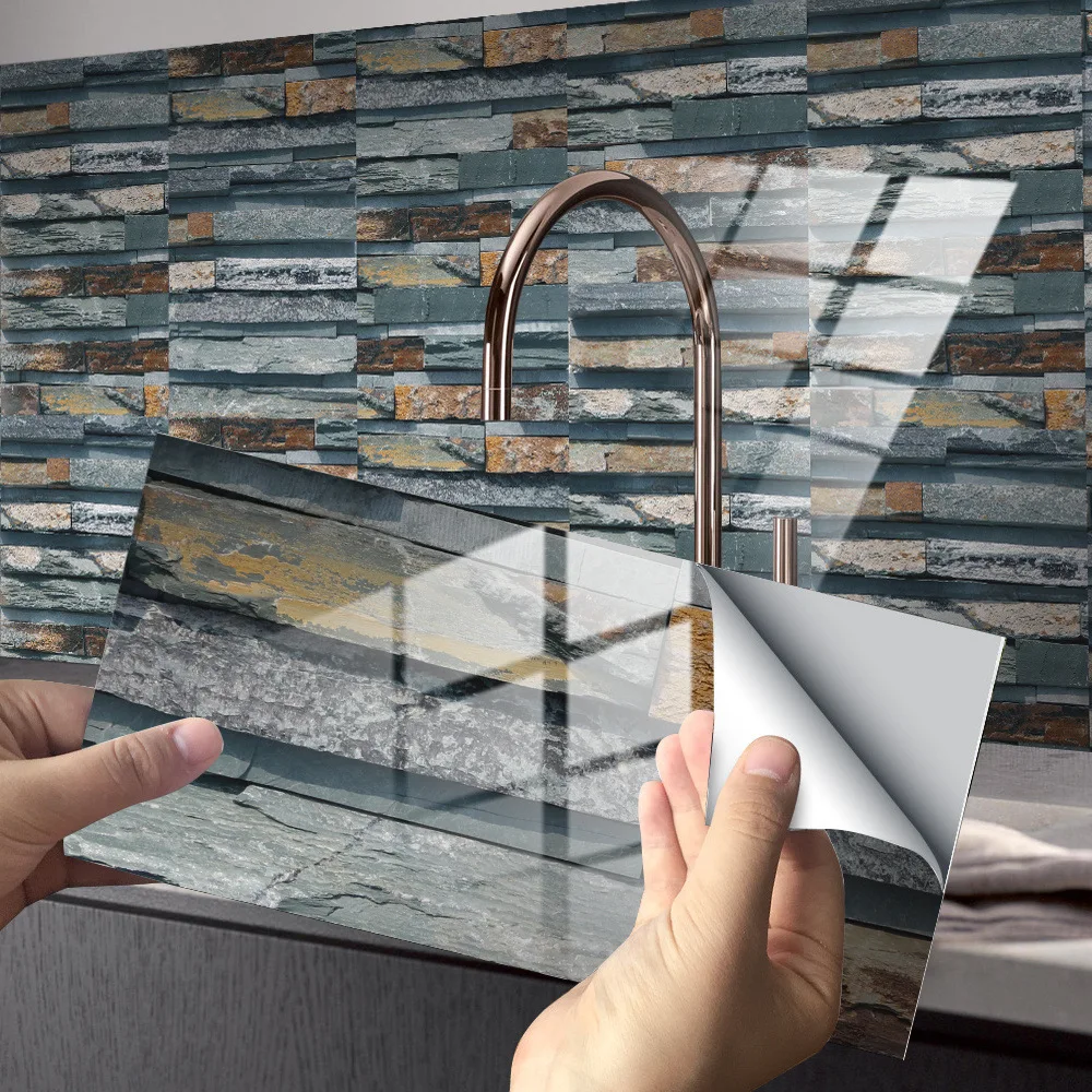 12pcs Tile Sticker Renovation Wall Tile Pattern Crystal Membrane Glossy Tile Floor Sticker For Bathroom Home Sticker Kitchen
12pcs Tile Sticker Renovation Wall Tile Pattern Crystal Membrane Glossy Tile Floor Sticker For Bathroom Home Sticker Kitchen