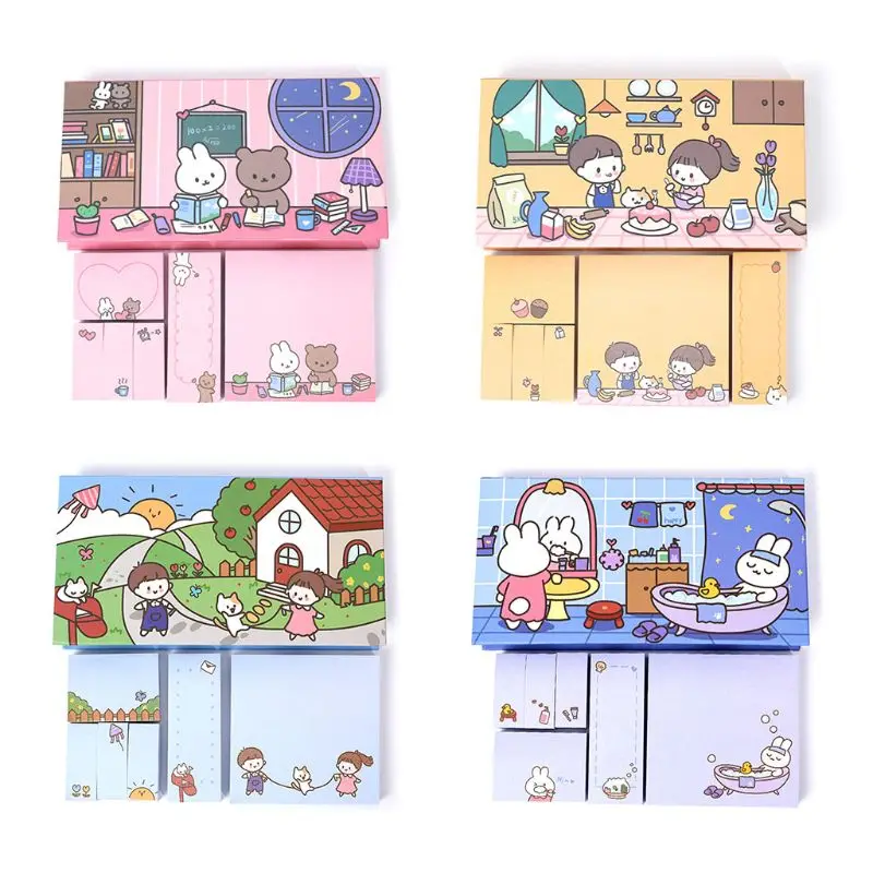 Cute Cartoon Memo Pad Sticky Notes Writing Pads Label Mark Stickers Stationery P9YA
Cute Cartoon Memo Pad Sticky Notes Writing Pads Label Mark Stickers Stationery P9YA