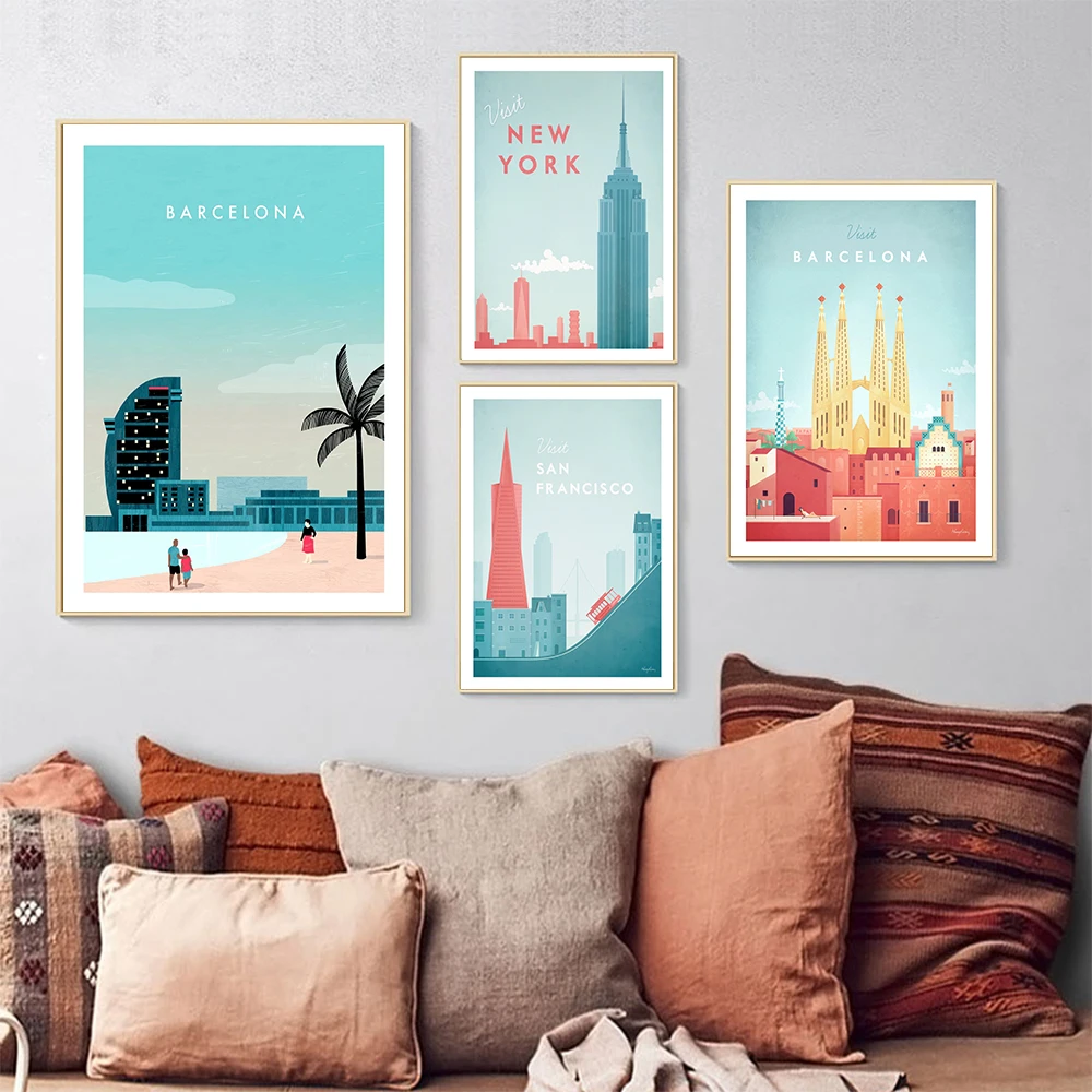 Travel Poster HD Prints Wall Picture Barcelona Poster Modern Style Canvas Print Painting Art Aisle Living Room Unique Decoration
Travel Poster HD Prints Wall Picture Barcelona Poster Modern Style Canvas Print Painting Art Aisle Living Room Unique Decoration