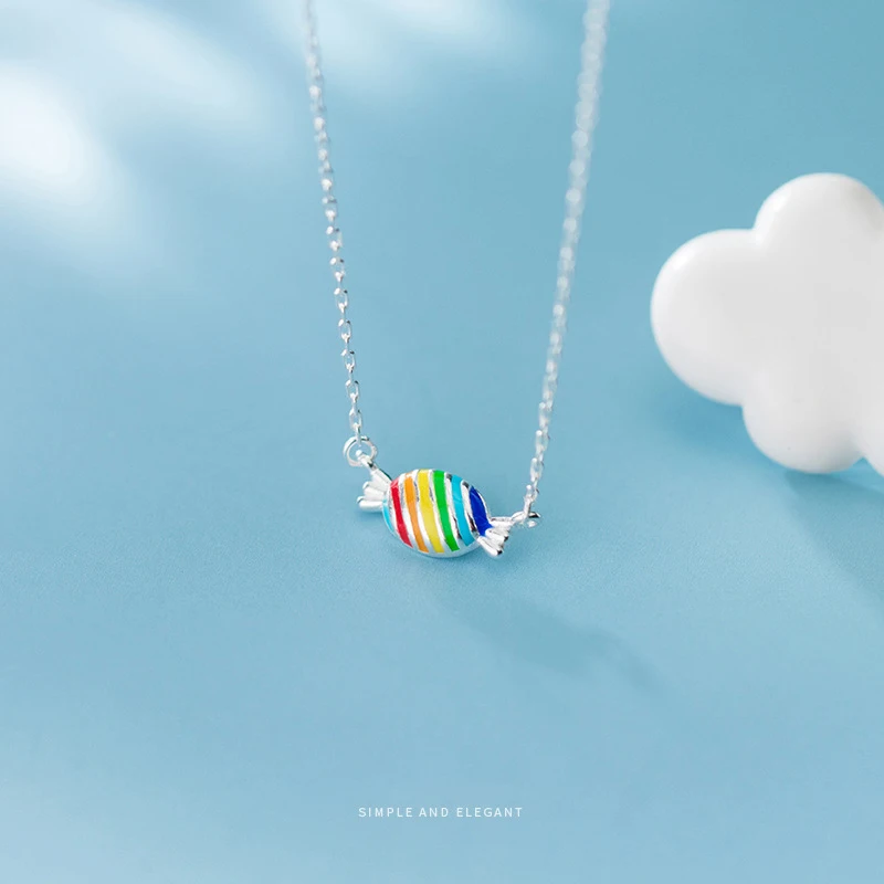 MODIAN Classic Colorful Enamel Cute Candy Pendant Necklace for Women 925 Sterling Silver Simple Necklace Fine Jewelry Girl Gift
MODIAN Classic Colorful Enamel Cute Candy Pendant Necklace for Women 925 Sterling Silver Simple Necklace Fine Jewelry Girl Gift