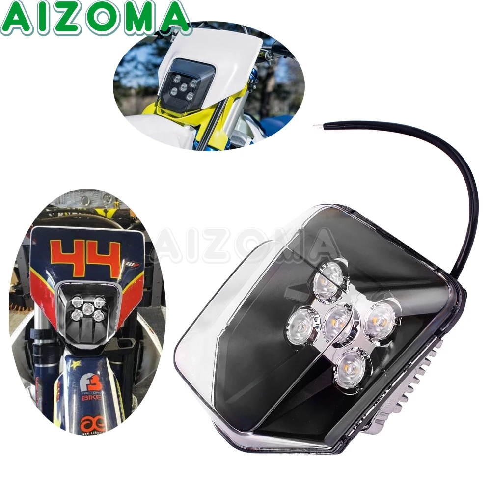 Enduro Dirt Bike Headlight 12V LED Head Light For FE 125 150 250 300 350 450 501 TE 250i 300i Motorcycle Front Headlamp Replace
Enduro Dirt Bike Headlight 12V LED Head Light For FE 125 150 250 300 350 450 501 TE 250i 300i Motorcycle Front Headlamp Replace