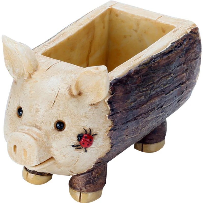 TECHOME Resin Succulent Pot Vintage Wood Pile Bonsai Animal Flower Pot Office Tabletop Garden Pots Ornaments Indoor Planter
TECHOME Resin Succulent Pot Vintage Wood Pile Bonsai Animal Flower Pot Office Tabletop Garden Pots Ornaments Indoor Planter