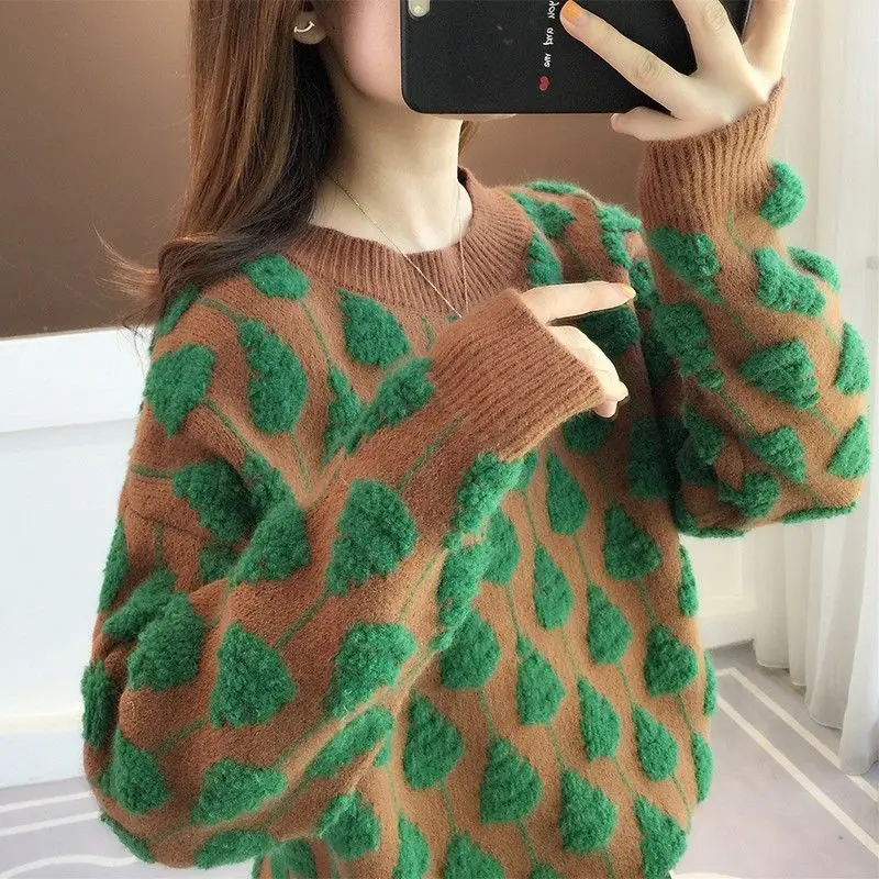 Autumn and winter clothing 2022 new ladies sweater loose round neck long sleeve outer wear knitted pullover top fashion
Autumn and winter clothing 2022 new ladies sweater loose round neck long sleeve outer wear knitted pullover top fashion