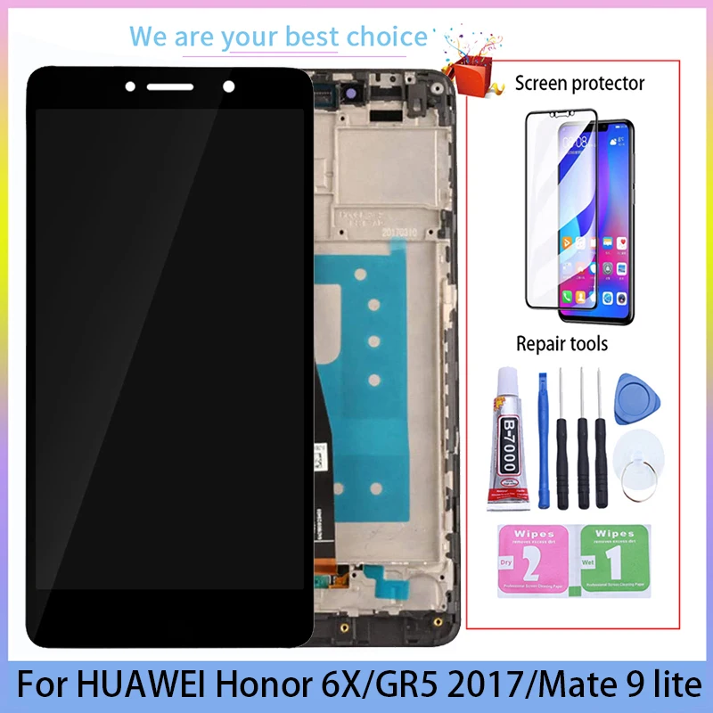 5.5" AAA Quality LCD Display For Huawei GR5 2017 With Frame Honor 6X Mate 9 Lite LCD Display Touch Screen Replacement
5.5" AAA Quality LCD Display For Huawei GR5 2017 With Frame Honor 6X Mate 9 Lite LCD Display Touch Screen Replacement