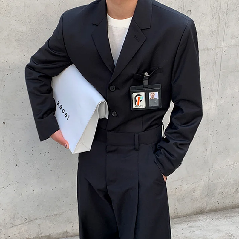 Fall new Korean small suit single breasted fashion oversize ruffian handsome coat men's suit loose
Fall new Korean small suit single breasted fashion oversize ruffian handsome coat men's suit loose