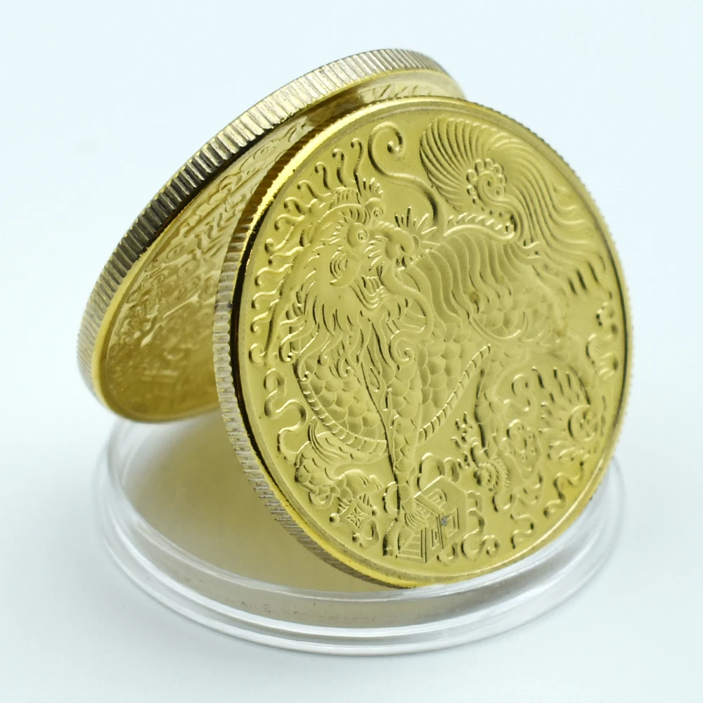 Auspicious Wishful Metal Crafts Town House Warding Off Evil Spirits Badge Chinese Traditional Mascot Kirin Painted Lucky Coin
Auspicious Wishful Metal Crafts Town House Warding Off Evil Spirits Badge Chinese Traditional Mascot Kirin Painted Lucky Coin