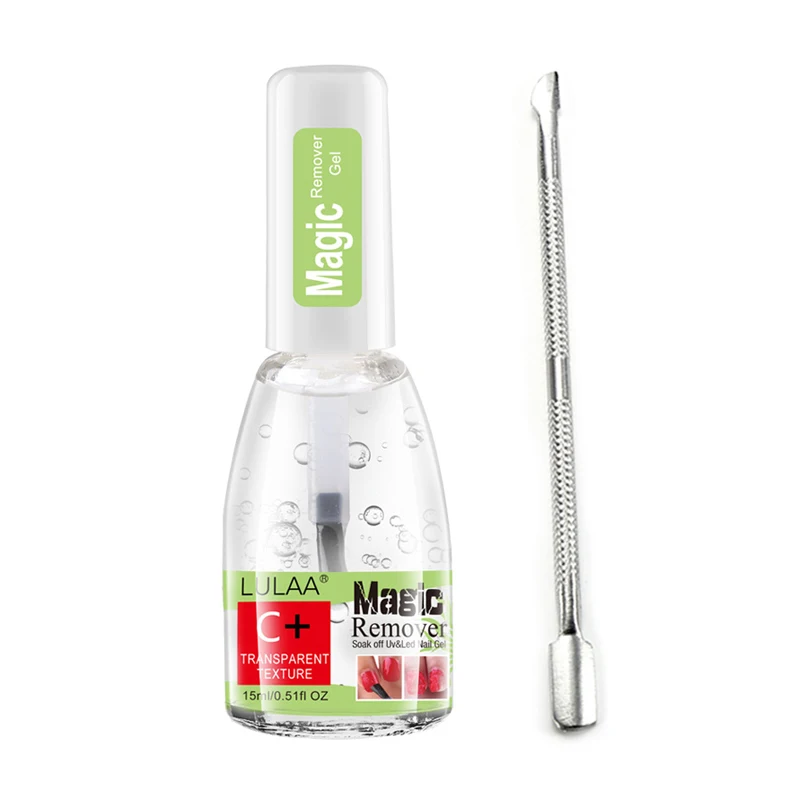 LULAA 15ml Nail Gel Remover UV Gel remover Nail Polish Remover Degreaser Liquid Remove Sticky Layer Manicure Tool with Nail Push 
LULAA 15ml Nail Gel Remover UV Gel remover Nail Polish Remover Degreaser Liquid Remove Sticky Layer Manicure Tool with Nail Push