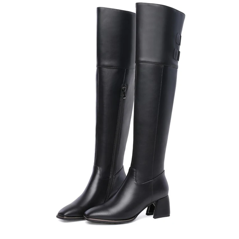 Olomm Women Winter Leather Over The Knee Boots Square High Heels Square Toe Black Brown Party Shoes Women Plus US Size 4-10.5
Olomm Women Winter Leather Over The Knee Boots Square High Heels Square Toe Black Brown Party Shoes Women Plus US Size 4-10.5