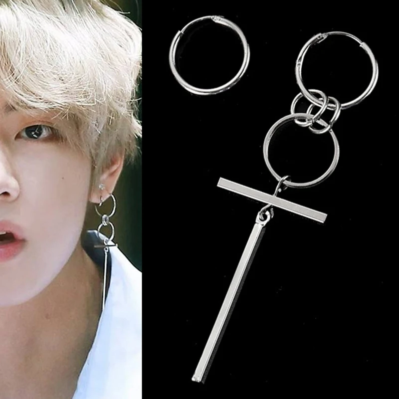 Popular Korean Hot sale Pop Jewelry Bangtan Boys Album silver color Stud Earrings For Women Vintage Long Men Earrings Geometric
Popular Korean Hot sale Pop Jewelry Bangtan Boys Album silver color Stud Earrings For Women Vintage Long Men Earrings Geometric