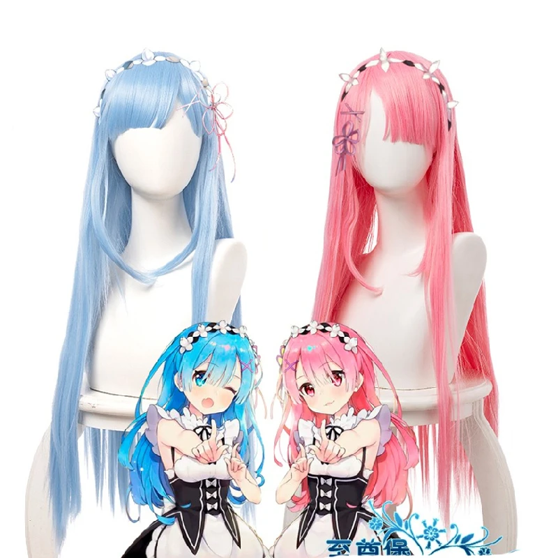 Re Life In A Different World From Zero Rem Ram Pink Blue Long Straight Cosplay Synthetic Hair Halloween Party Carnival + Wig Cap
Re Life In A Different World From Zero Rem Ram Pink Blue Long Straight Cosplay Synthetic Hair Halloween Party Carnival + Wig Cap