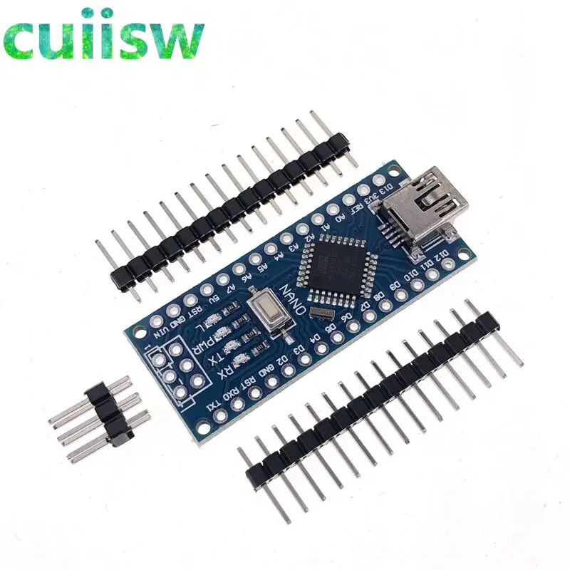 Плата контроллера с мини-USB CH340 Nano 3 0 ATmega328P плата совместимая Arduino CH340C USB-драйвер V3.0
