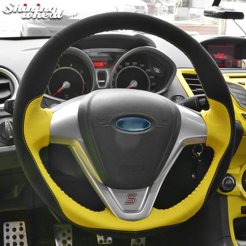 Hand-stitched Car Steering Wheel Cover for Ford Fiesta 2008-2017 EcoSport 2014-2017
Hand-stitched Car Steering Wheel Cover for Ford Fiesta 2008-2017 EcoSport 2014-2017