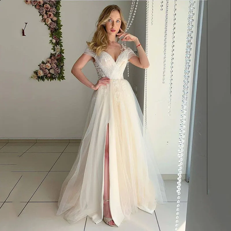 Eightree Women Formal Evening Dress Sexy Side Split V Neck Long Prom Party Dress Custom Made Evening Party Gowns
Eightree Women Formal Evening Dress Sexy Side Split V Neck Long Prom Party Dress Custom Made Evening Party Gowns