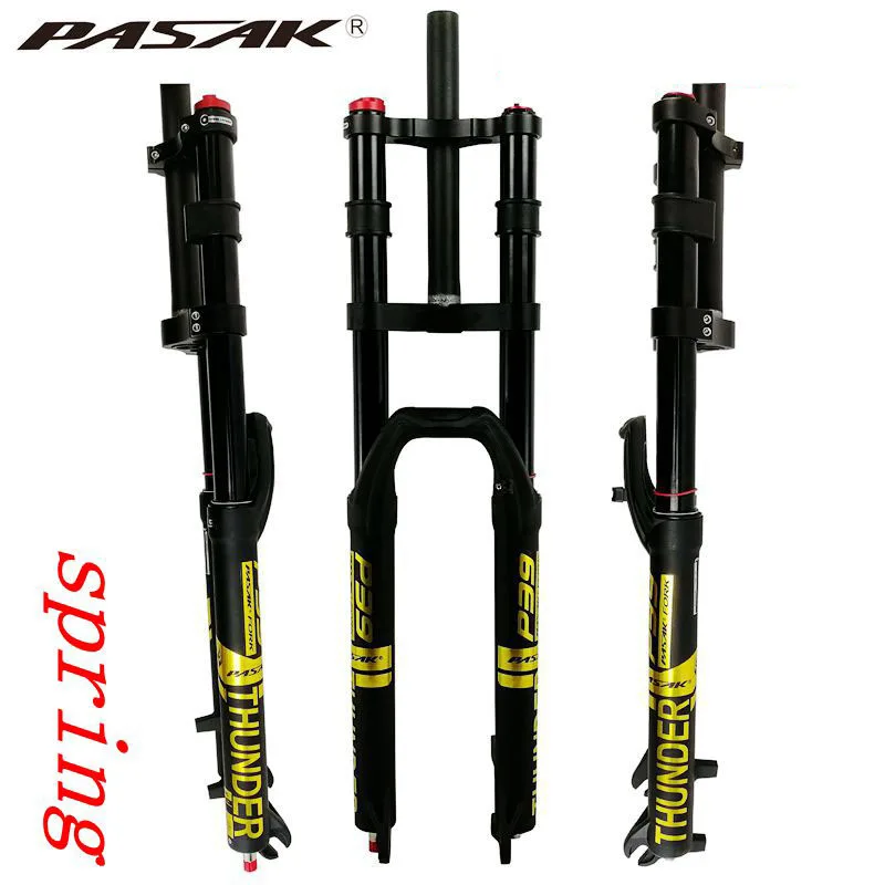 PASAK front fork Mountain bike pneumatic double shoulder absorber damping air fork shoulder control 27.5/29 inch 15mm barrel
PASAK front fork Mountain bike pneumatic double shoulder absorber damping air fork shoulder control 27.5/29 inch 15mm barrel