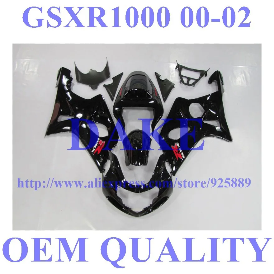 Black Fairing Kit For SUZUKI GSX-R1000 GSXR1000 GSXR 1000 K2 K1 00 01 02 2000 2001 2002 Fairings Tim
Black Fairing Kit For SUZUKI GSX-R1000 GSXR1000 GSXR 1000 K2 K1 00 01 02 2000 2001 2002 Fairings Tim