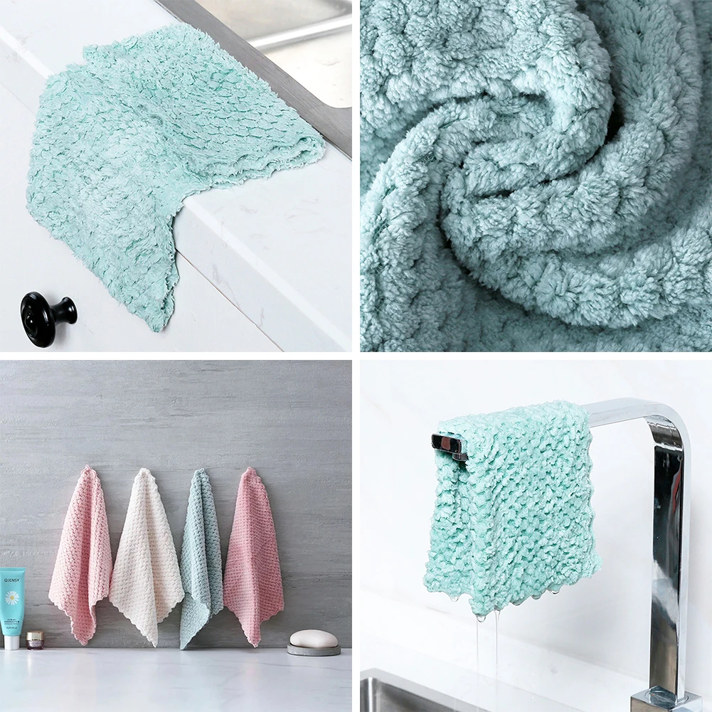 4/6/12/16X Microfiber Kitchen Towels Super Absorbent Dish Cloth Anti-grease Wipping Rags Non Stick Oil Household Cleaning Towel
4/6/12/16X Microfiber Kitchen Towels Super Absorbent Dish Cloth Anti-grease Wipping Rags Non Stick Oil Household Cleaning Towel
