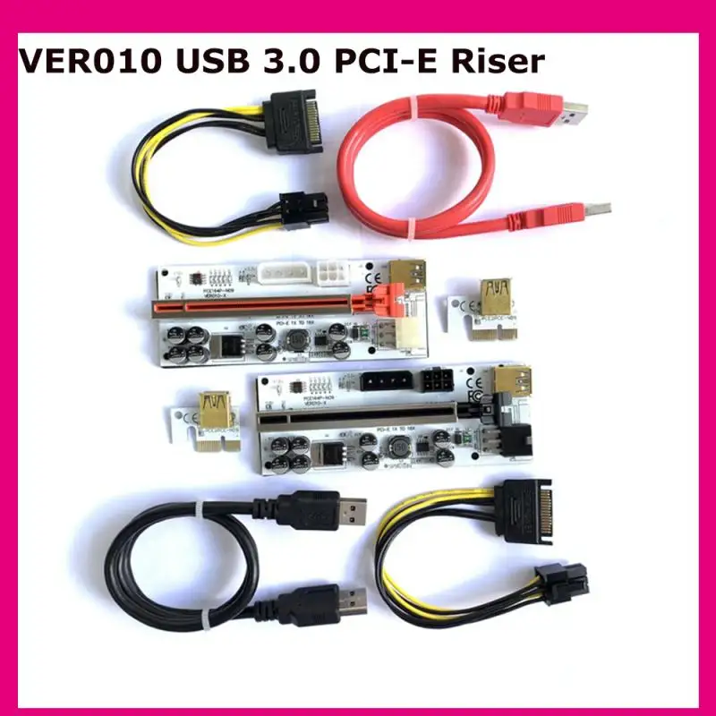 1Pcs Riser 010 USB 3.0 PCI-E Riser VER010-X Express Cable Cabo Riser For Video Card X16 Extender PCI-E Riser Card For Mining
1Pcs Riser 010 USB 3.0 PCI-E Riser VER010-X Express Cable Cabo Riser For Video Card X16 Extender PCI-E Riser Card For Mining