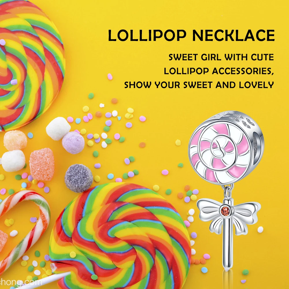 925 Sterling Silver Lollipop Charm Beads Suitable for European Bracelet Women's Fine Jewelry 2020 Halloween Hot Selling Gifts
925 Sterling Silver Lollipop Charm Beads Suitable for European Bracelet Women's Fine Jewelry 2020 Halloween Hot Selling Gifts