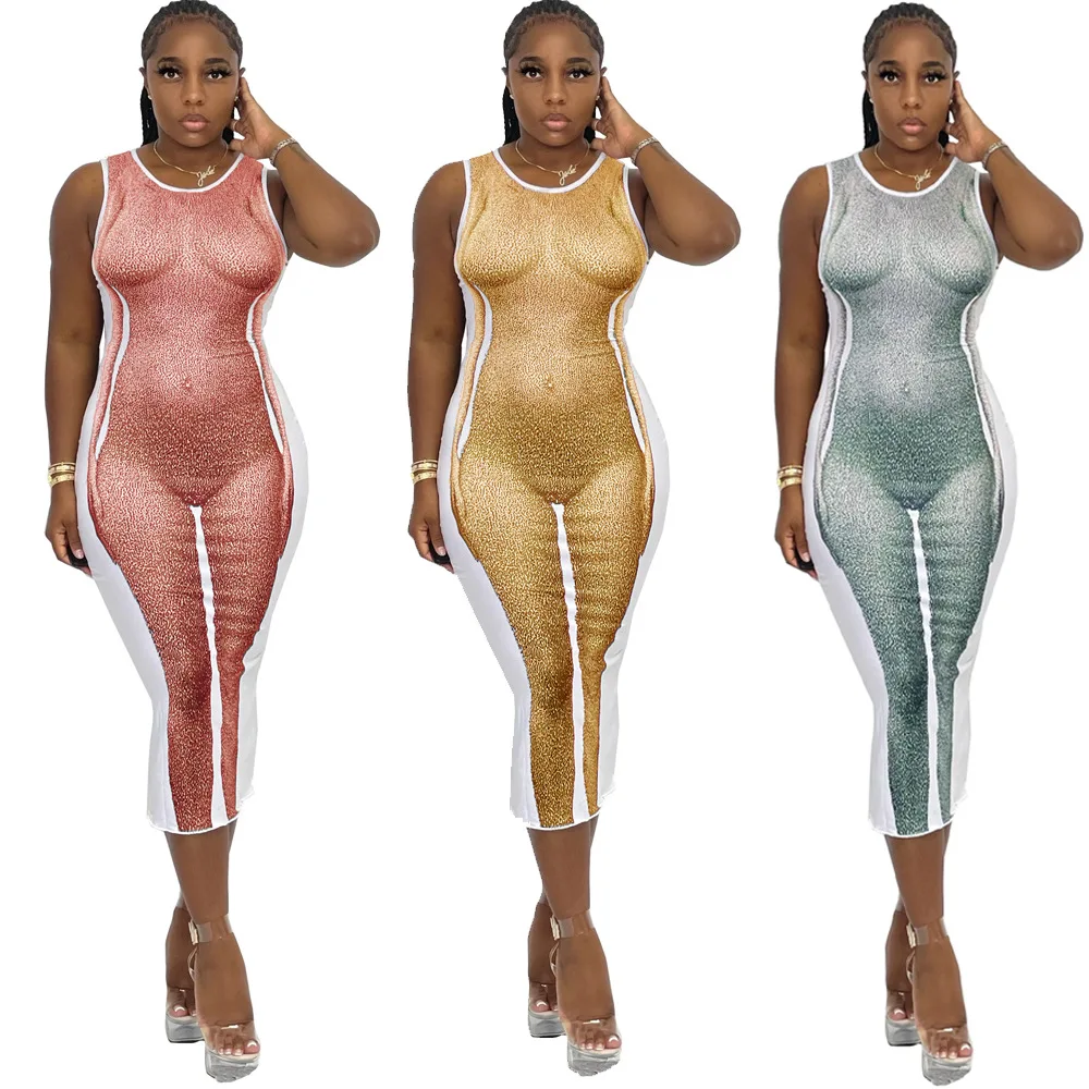 54L0361 Autumn Winter Women Casual Fashion Sexy Printed Sleeveless Personality Slim Dress Vestidos Hot
54L0361 Autumn Winter Women Casual Fashion Sexy Printed Sleeveless Personality Slim Dress Vestidos Hot