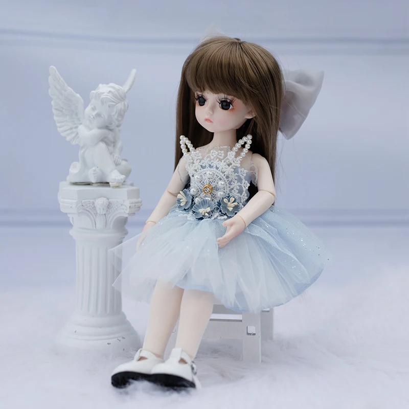 1/6 BJD Doll 30CM 25 Ball Joints Dolls With Full Outfits Dress Wig Shoes Headdress Makeup Girls DIY Toys Best Gifts Collection
1/6 BJD Doll 30CM 25 Ball Joints Dolls With Full Outfits Dress Wig Shoes Headdress Makeup Girls DIY Toys Best Gifts Collection