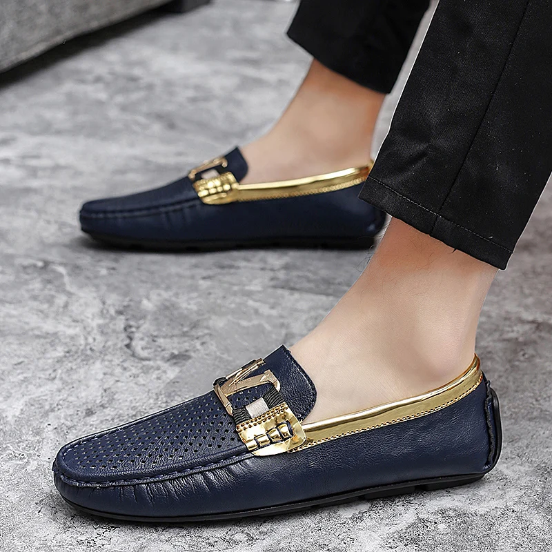 New Driving Shoes Leather British Moccasins Fashionable Loafers Classic Mens Genuine Leather Big Size 46 Business Leather Shoes
New Driving Shoes Leather British Moccasins Fashionable Loafers Classic Mens Genuine Leather Big Size 46 Business Leather Shoes