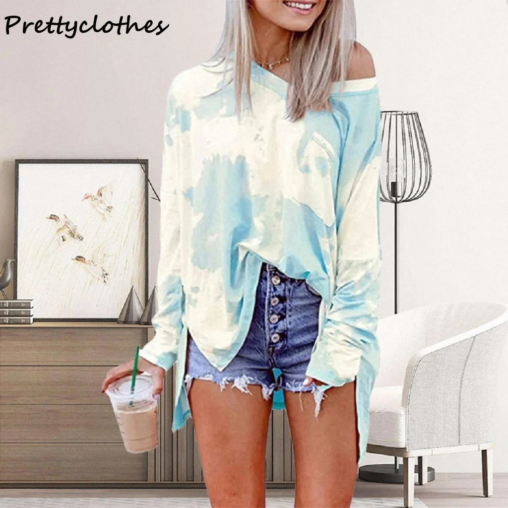 New Hot Style Gradient Color Tie-Dye Printing Casual Fashion Women's Long Sleeves T-Shirts Female Clothing T-Shirt 2021 Clothes
New Hot Style Gradient Color Tie-Dye Printing Casual Fashion Women's Long Sleeves T-Shirts Female Clothing T-Shirt 2021 Clothes