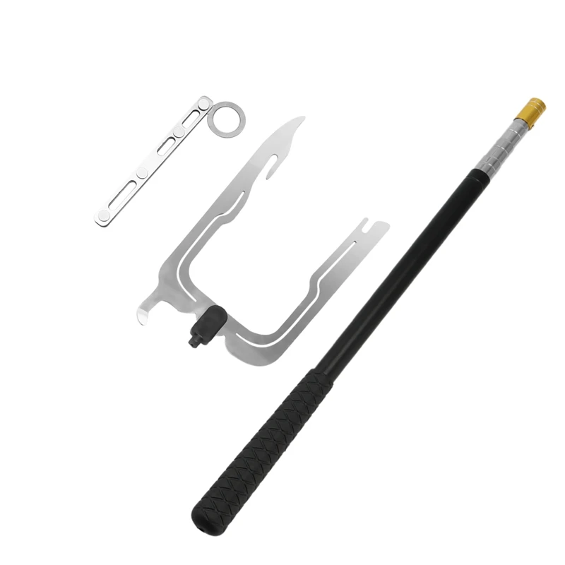 Multifunctional Boat Hook, Metal U-Shaped Long-Distance Threader Telescoping Boat Pole with Hook for Outdoor Docking
Multifunctional Boat Hook, Metal U-Shaped Long-Distance Threader Telescoping Boat Pole with Hook for Outdoor Docking
