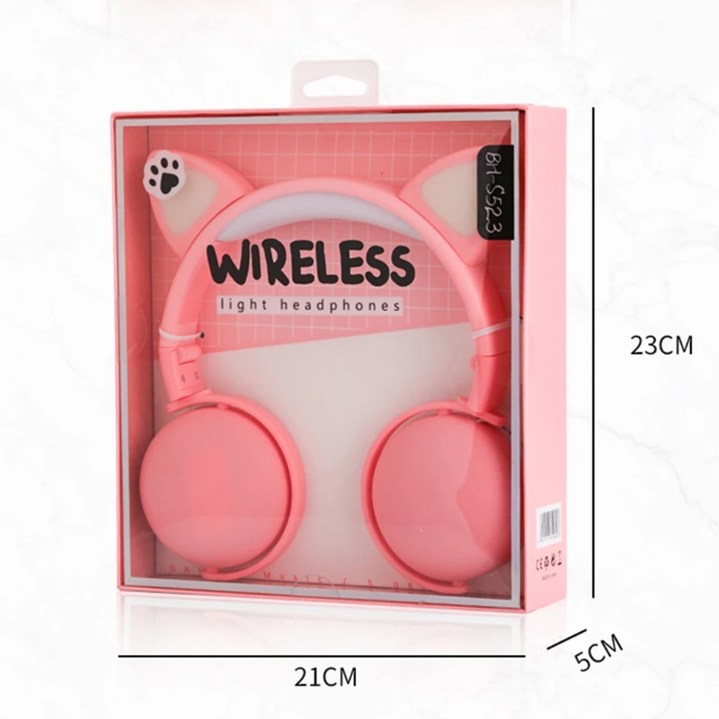 Wireless Bluetooth Headphones for Kids Kid Headphone Over-Ear with LED Lights Foldable Headphones
Wireless Bluetooth Headphones for Kids Kid Headphone Over-Ear with LED Lights Foldable Headphones