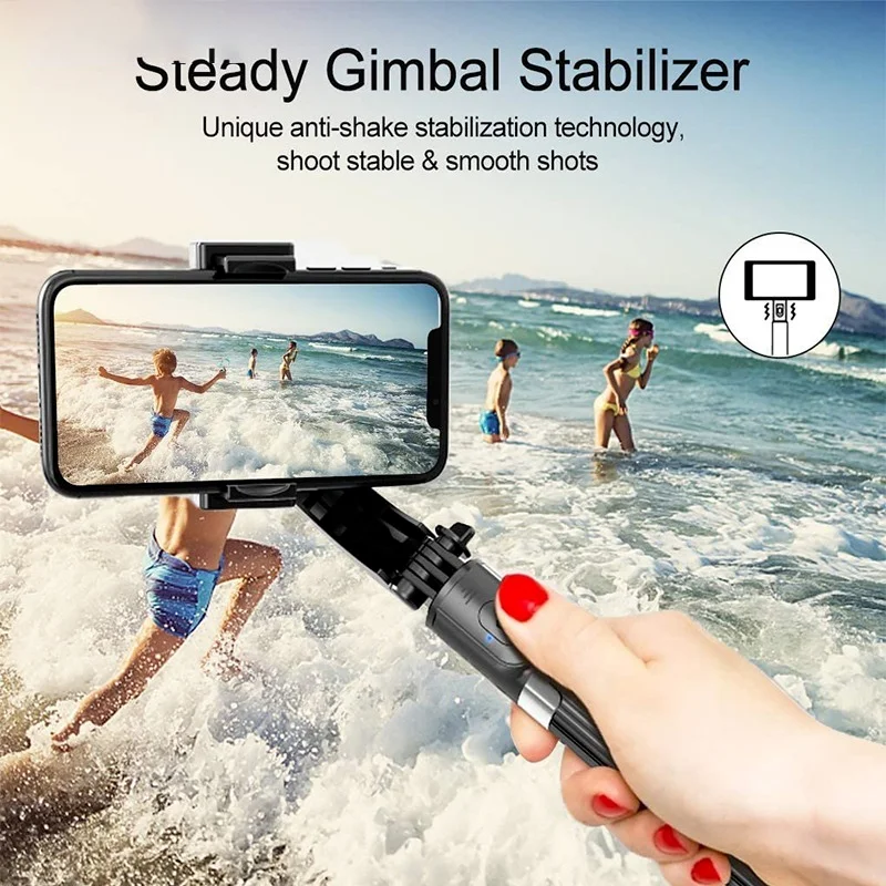 Ockered Wireless Bluetooth Remote Control Anti-Shake Gimbal Stabilizers Selfie Stick Tripod Extendable Foldable for Smartphone
Ockered Wireless Bluetooth Remote Control Anti-Shake Gimbal Stabilizers Selfie Stick Tripod Extendable Foldable for Smartphone