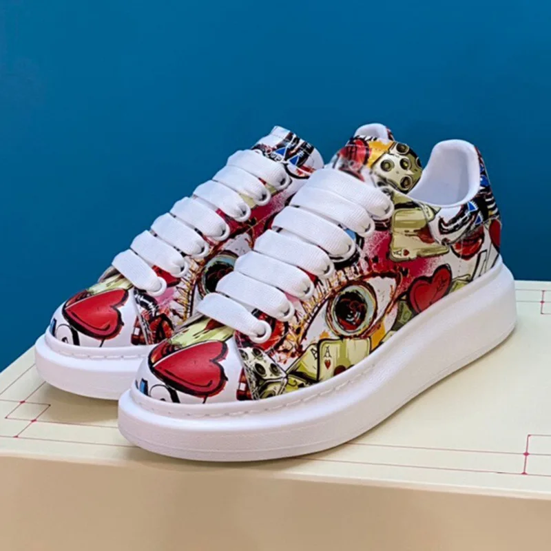 Ins little white shoes women's fashion thick bottomed muffin shoes youth hip hop personality fashion shoes printing
Ins little white shoes women's fashion thick bottomed muffin shoes youth hip hop personality fashion shoes printing