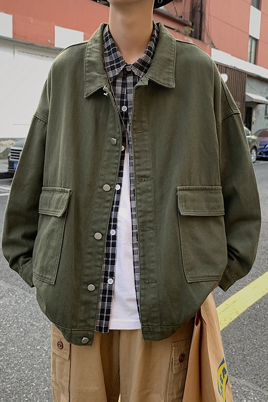 Spring and Autumn Thin Denim Jacket Men's Korean-Style Leisure Cargo Top Harajuku Style BF Loose Student Fashion Brand Coat
Spring and Autumn Thin Denim Jacket Men's Korean-Style Leisure Cargo Top Harajuku Style BF Loose Student Fashion Brand Coat