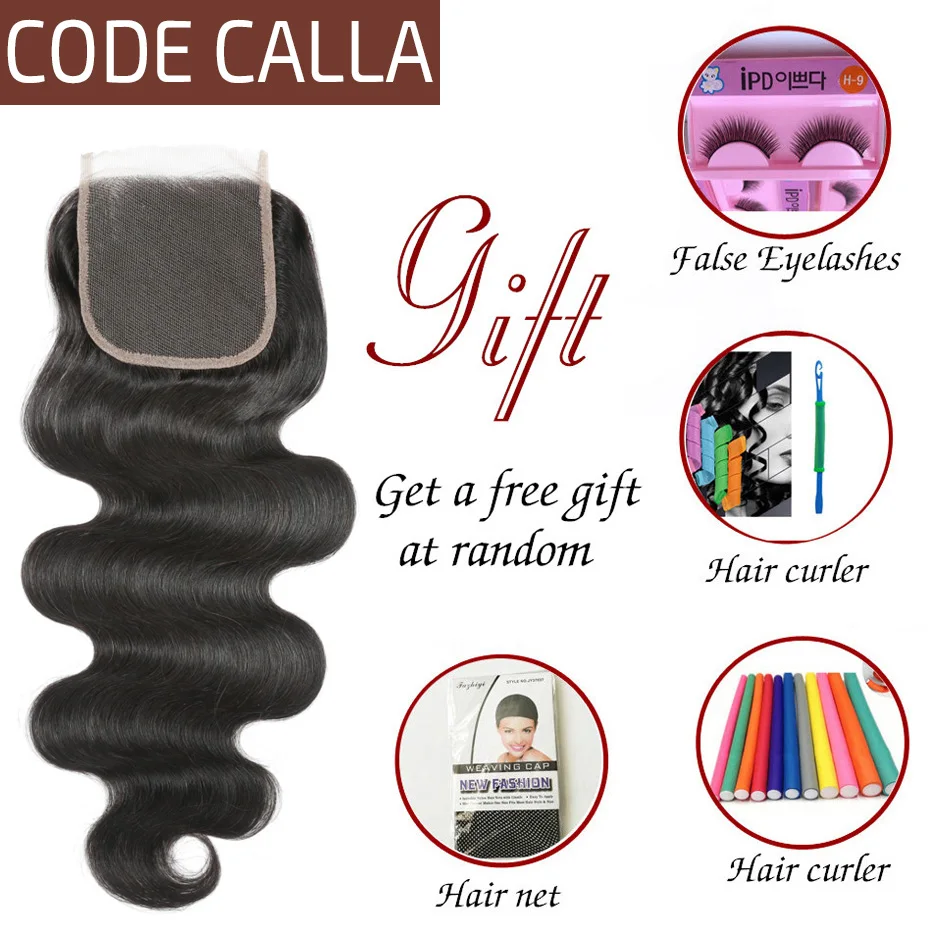 Body Wave Lace Closure Brazilian Remy Human Hair Closures 4*4 Free/Middle/Three Part Swiss Lace Closure 8-22inch Code Calla Hair
Body Wave Lace Closure Brazilian Remy Human Hair Closures 4*4 Free/Middle/Three Part Swiss Lace Closure 8-22inch Code Calla Hair
