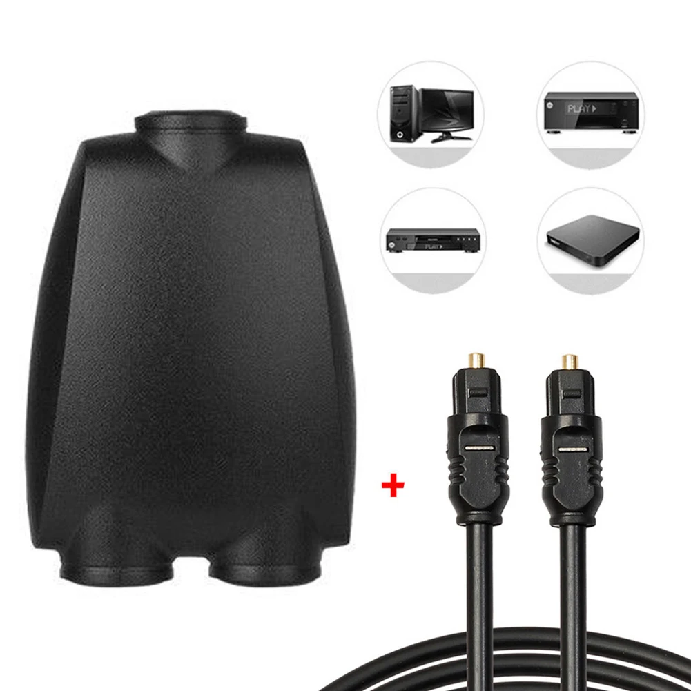 Digital SPDIF Optical Audio Splitter 2 Way Toslink Splitter Adapter 1 Input 2 Output SPDIF Optical Cable Splitter Hub For CD DVD
Digital SPDIF Optical Audio Splitter 2 Way Toslink Splitter Adapter 1 Input 2 Output SPDIF Optical Cable Splitter Hub For CD DVD
