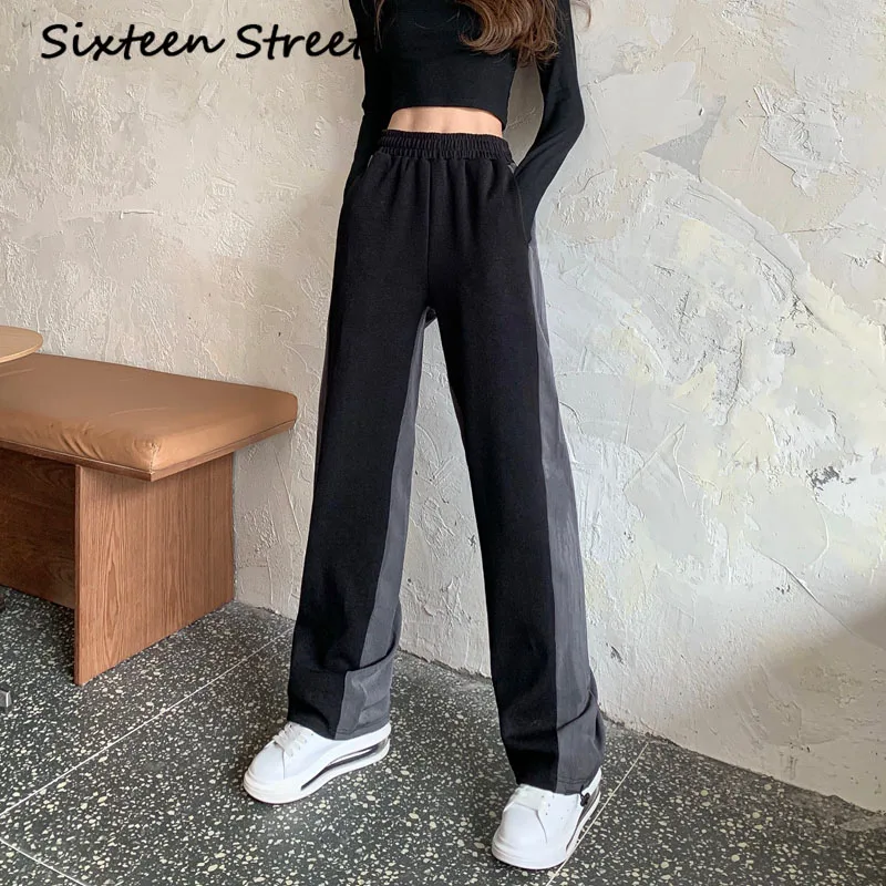 Vintage Patchwork Woman Trousers Elastic High Waist Suit Pants Female Korean Fashion Loose Straight Office Lady Black Y2k 2020
Vintage Patchwork Woman Trousers Elastic High Waist Suit Pants Female Korean Fashion Loose Straight Office Lady Black Y2k 2020