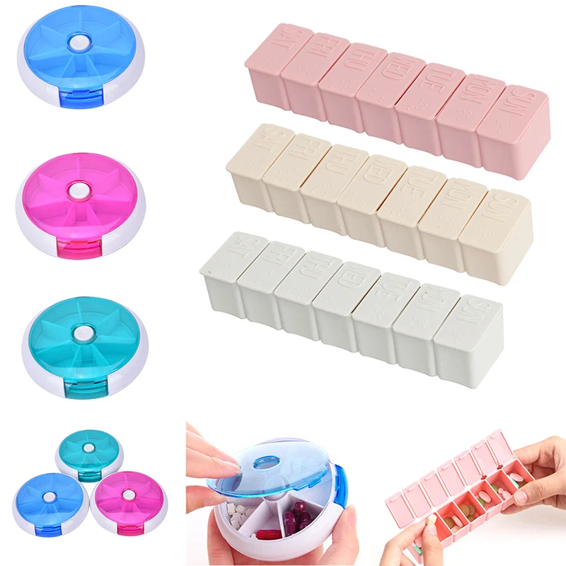 1Pc 7 Days Pill Medicine Box Weekly Tablet Holder Storage Organizer Container Case Pill Box Splitters For Travel Multi Styles 
1Pc 7 Days Pill Medicine Box Weekly Tablet Holder Storage Organizer Container Case Pill Box Splitters For Travel Multi Styles