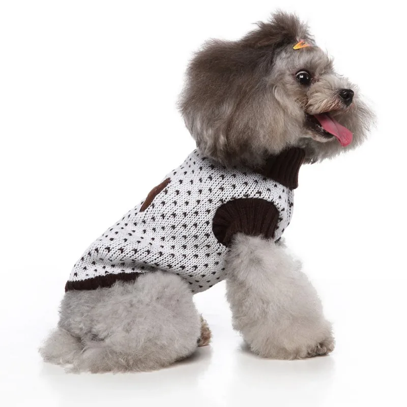 Knitted Classic Pet Sweater Small Medium Dog Clothes Autumn Winter Warm Costume Coat For Daily Wear
Knitted Classic Pet Sweater Small Medium Dog Clothes Autumn Winter Warm Costume Coat For Daily Wear