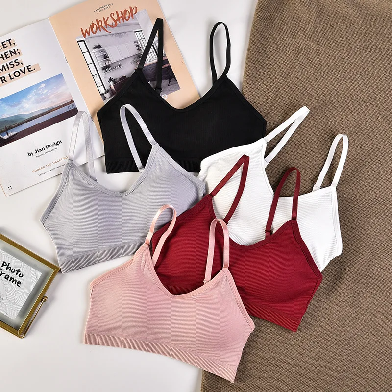 Women Crop Top Sexy Camisole Female Tank Crop Tops Sleeveless Tube Top Underwear Padded Women Cropped Seamless Solid Camisoles
Women Crop Top Sexy Camisole Female Tank Crop Tops Sleeveless Tube Top Underwear Padded Women Cropped Seamless Solid Camisoles
